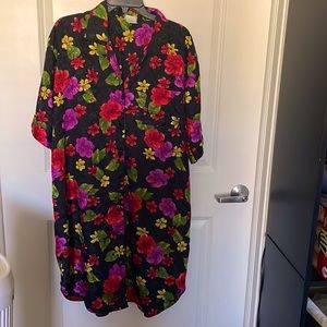 Light evening dress made out of 100 % polyester